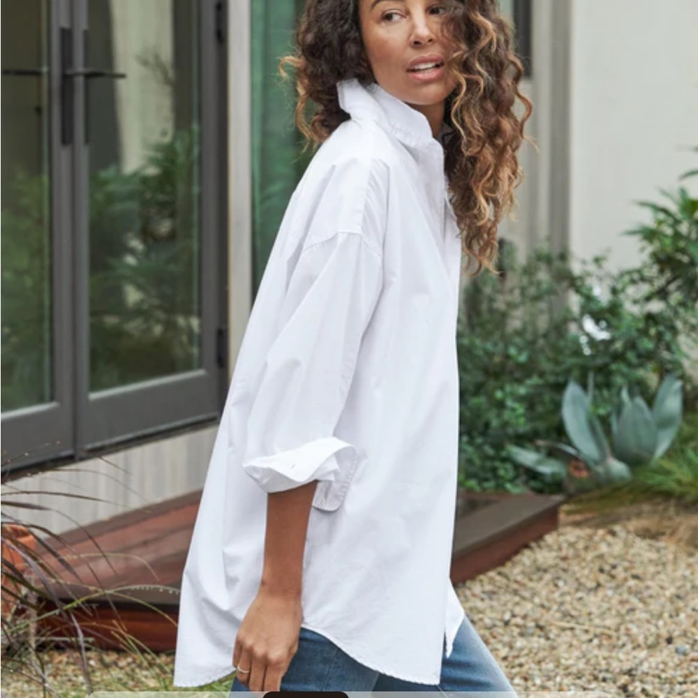 Frank & Eileen SHIRLEY White, Everyday Poplin 
White Sz S